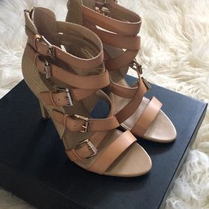 Strappy Nude Heels